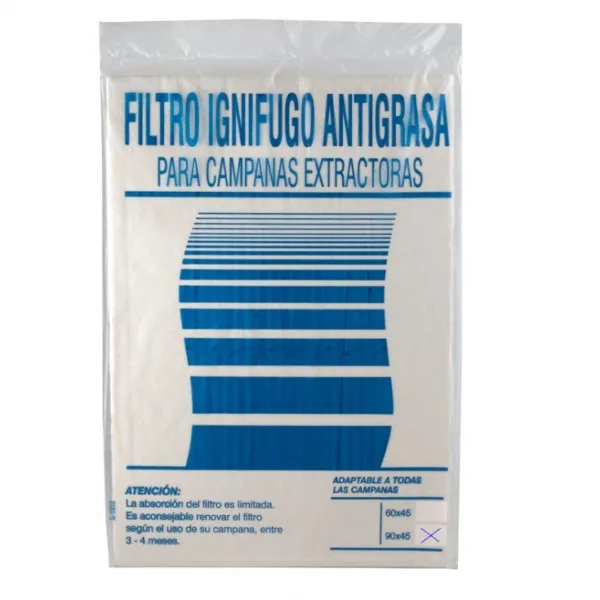 FILTRO CAMPANA PAPEL IGNIFUGO.